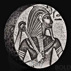 2016 5 oz. 999 Silver Republic of Chad King Tut Coin by Scottsdale Mint