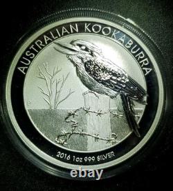2016 Australian Kookaburra 1 oz Silver Coin BU