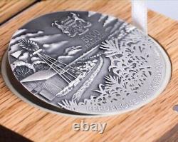 2016 Brenham Meteorite Meteorite art Series 5 oz Silver Coin Chad