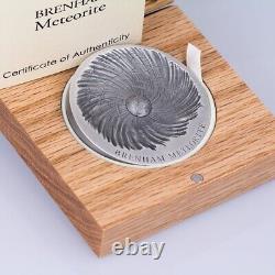 2016 Brenham Meteorite Meteorite art Series 5 oz Silver Coin Chad