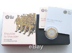 2016 First World War The Army £2 Two Pound Silver Proof Coin Box Coa