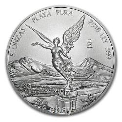 2016 Mexico 5 oz Silver Libertad BU SKU #96168