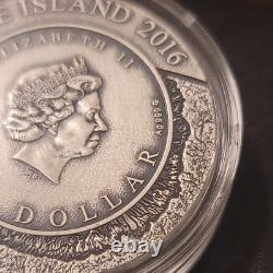2016 Popigai Meteorite Crater 1 oz silver coin