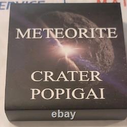 2016 Popigai Meteorite Crater 1 oz silver coin