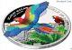 2016 World Of Parrots Scarlet Macaw 3d Wings Silver Proof Coin