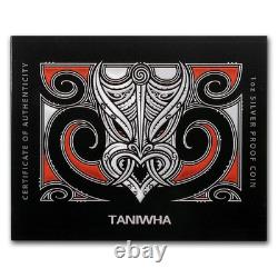 2017- 1 OZ Silver Proof Coin- Legend of Taniwha Maori Art