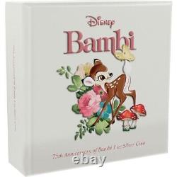 2017 Bambi 75th Anniversary Disney 1 oz Pure Silver Coin