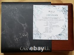 2017 Cameroun 1 oz Silver Carved Skulls Carved Skull PCGS MS69 Antique Finish