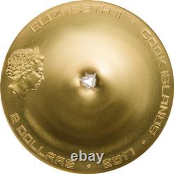 2017 Chergach Meteorite impact break Through 1/2 oz pure silver coin