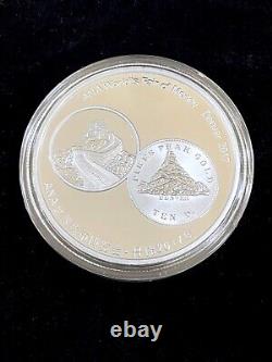 2017 China Silver Panda Medal ANA World Fair Denver 1 oz. 999 Fine Silver CoA