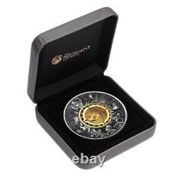 2017 Compass 2 oz Antique Silver Coin