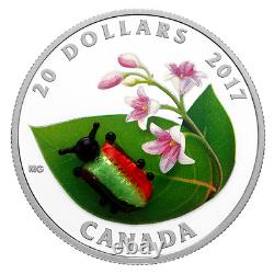 2017 Dogbane Beetle Little Creatures Venetian Glass 1 oz Fine Silver Coin