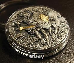 2017 Gods of War ARES $2 Niue 2 oz SILVER GORGEOUS Coin 1 of ONLY 500 minted