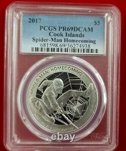 2017 Marvel Spider-Man Homecoming PCGS PR69DCAM 1 oz Silver? 1 Coin from Lot
