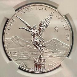 2017 Mexico 1 oz reverse proof silver Libertad NGC PL 70 ER 1,050 minted