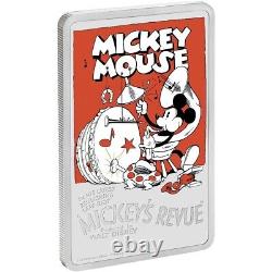 2017 Mickey's Revue Mickey Mouse Disney Posters of The 1930'S 1oz Silver Coin