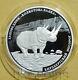 2017 Transnistria Fossil Rhinoceros Silver Proof Coin Prehistoric Animal Fauna