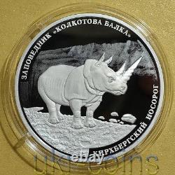 2017 Transnistria Fossil Rhinoceros Silver Proof Coin Prehistoric Animal Fauna