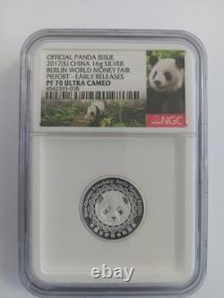 2017(s) china 16g silver Berlin world money fair piefort early release pf 70