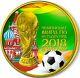 2018 1 Oz Silver 3 Rubbles Russia World Cup Kremlin Coin With 24k Gold Gilded