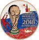 2018 1 Oz Silver 3 Rubles World Cup In Russia Coin With 24k Rose Gold Gilded