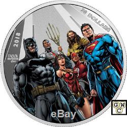 2018 $30Fine Silver Coin-Justice League(TM) World's Greatest Super Heroes(18287)
