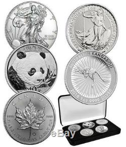 2018 5 X 1 Oz Silver World Class Coins Set