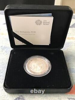 2018 Great Britain 1 Oz Proof Silver Britannia in Original Mint Packaging withCOA