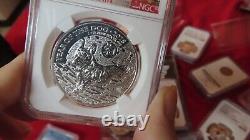 2018 Great Britain 1oz. 999 Silver Proof Ngc Pf69 Ucam Year Of Dog Coin