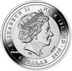 2018 Niue $1 QIANLONG VASE World Most Expensive Porcelain Silver Coin