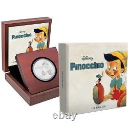 2018 Pinocchio Disney 1 oz Pure Silver Coin