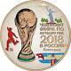 2018 Russia 3 Rubles Fifa World Cup Volgograd 1oz Pink Gold Silver Coin