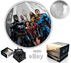 2018 Silver Justice League Worlds Greatest Super Heroes 2 oz. Coin