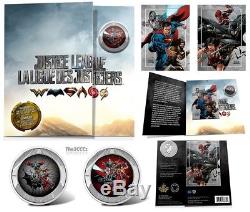 2018 Sliver & 3D Justice League Worlds Greatest Super Heroes 5 Coin Set