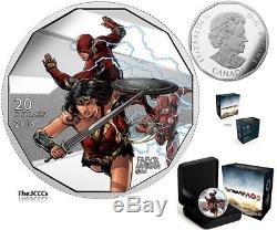 2018 Sliver & 3D Justice League Worlds Greatest Super Heroes 5 Coin Set