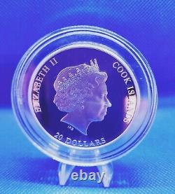 2018 THE SCREAM Edvard Munch- Masterpieces of Art-3 oz Silver Coin withSwarovski