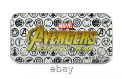 2018 Thanos Marvel Avengers Infinity War 2 Oz Pure Silver Antique Coin