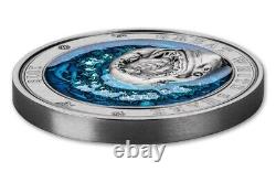 2018 The Great White Shark Underwater World 3oz Ultra High Relief Silver Coin