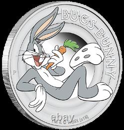 2018 Tuvalu LOONEY TUNES BUGS BUNNY 1/2oz SILVER Half Dollar PROOF COIN