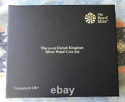 2018 United Kingdom Silver Proof 13 Coin Set In Original Mint Packaging D18SP