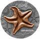 2019 2 Oz Silver Niue $2 Starfish World Of Fossil Antique Finish Coin