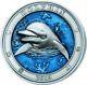 2019 3 Oz Silver Dolphin Underwater World Coin $5 Barbados