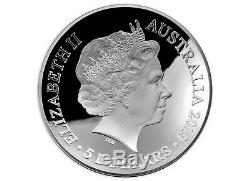 2019 $5 Australia 1626 New Map of World 1 oz Silver Proof Domed Coin in box