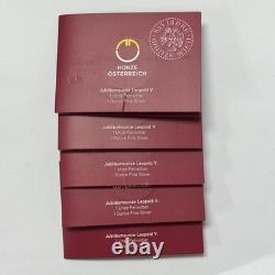 2019 Austria 825th Anniv Leopold V 1 oz Silver Coin OGP Lot of 5