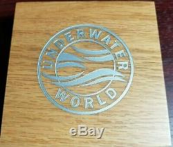 2019 Barbados Underwater World Dolphin! 3 oz Antiqued. 999 Silver Coin