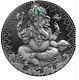 2019 Cameroon 2.000 Francs World Cultures Ganesha 2 Oz Silver Proof Coin Agate