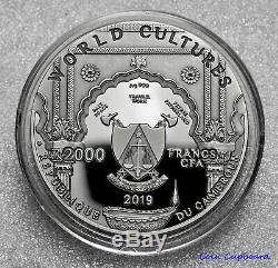 2019 Cameroon GANESHA World Cultures 2 oz Silver Coin Black Proof finish