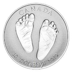 2019 Canada Welcome To The World Born Baby Gift 10$ 99.99% Pure Silver Coin