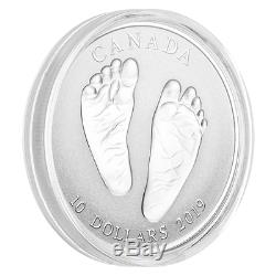 2019 Canada Welcome To The World Born Baby Gift 10$ 99.99% Pure Silver Coin