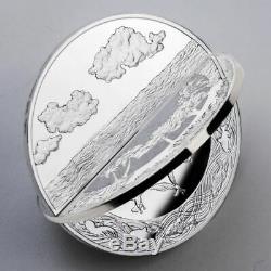 2019 Creation of the World 3D 2oz. 999 Silver Proof Coin Mint of Poland